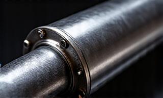 Close-up of a performance exhaust system, highlighting craftsmanship